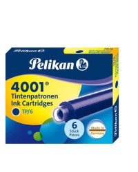 Boite de 6 cartouches P6 Pelikan bleue 